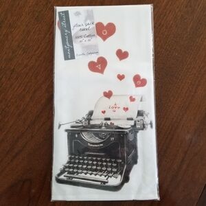 2/$14 Montgomery Street Flour Sack Dish Towel Vintage Typewriter LOVE